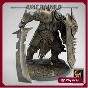 Heavy Chaos Knight Army | Oathbreaker Paladin, Sword and Shield | 28mm, 32mm,75mm Scales, 100mm Tall | Dungeons and Dragons | Pathfinder | - Only-Games