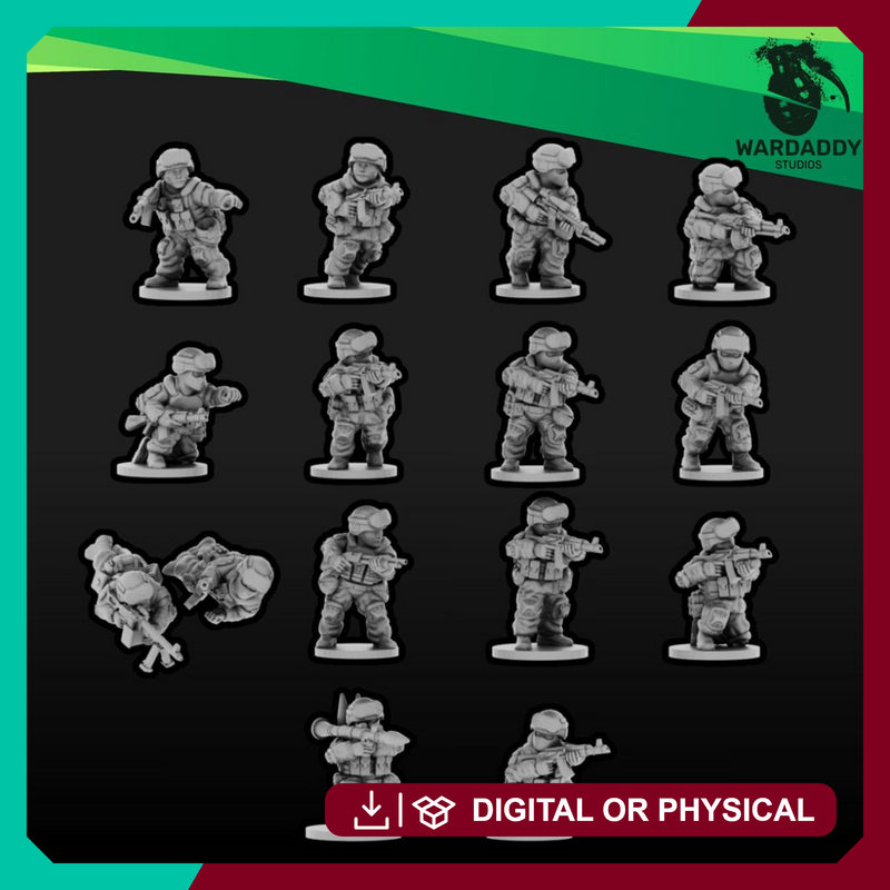 Modern Eastern Infantry RU Squad 2 (15mm)