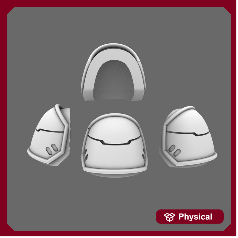 Space Knights V4 Savage Plain Shoulder Pads Type B
