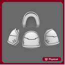 Space Knights V4 Savage Plain Shoulder Pads Type B