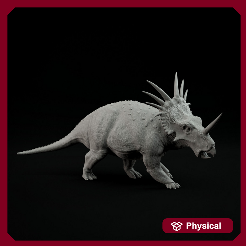 Styracosaurus walking 1-35 scale dinosaur