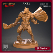 Werewolf Fighter, Wolf Folk, Wolfkind | 28mm, 32mm,75mm Scales | Resin Miniature | Dungeons and Dragons | Figure for painting |Pathfinder | - Only-Games