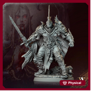 Undead Knight, Death Knight, Oathbreaker Paladin | 28mm,32mm, 54mm ,75mm,100mm Scale | Dungeons & Dragons Miniature Pathfinder Role Playing - Only-Games