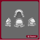 Space Knights V2 Metal Storm Shoulder Pads Type C X 10