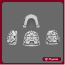 Space Knights V5 Defiance Studded Shoulder Pads Type C X 10