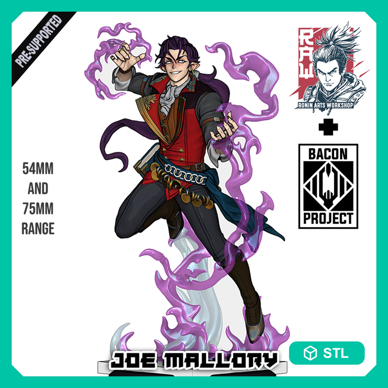 Joe Mallory - Vampire Warlock - STL only - Only-Games