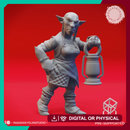 Deep Gnome Lantern - Tabletop Miniature (Pre-Supported)