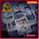 INSTADUNGEON™ Fantasy Foundation Set - Wide/Double - Tiles 1A-10A: gaming terrain tiles compatible with D&D, Pathfinder and more
