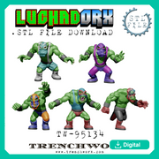 LuchaDOrx Orc Wrestlers .STL - Only-Games