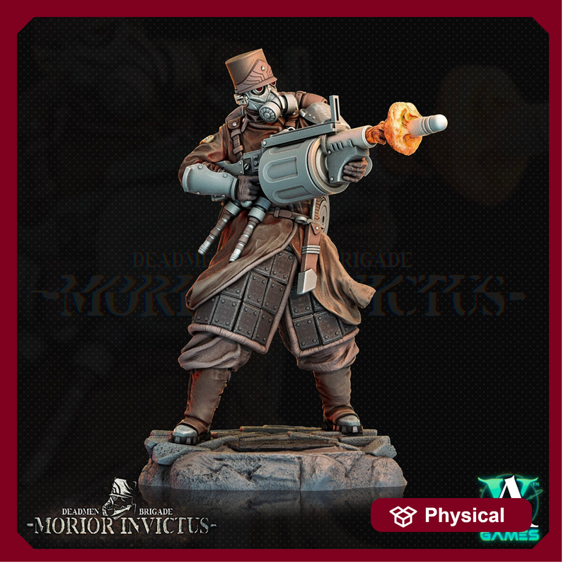Sci-Fi Miniature Light Infantry Army Veteran | 28mm,32mm, 54mm, 75mm,100mm Scales | Resin Mini | Morior Shocktrooper TPG | Archvillain Games - Only-Games