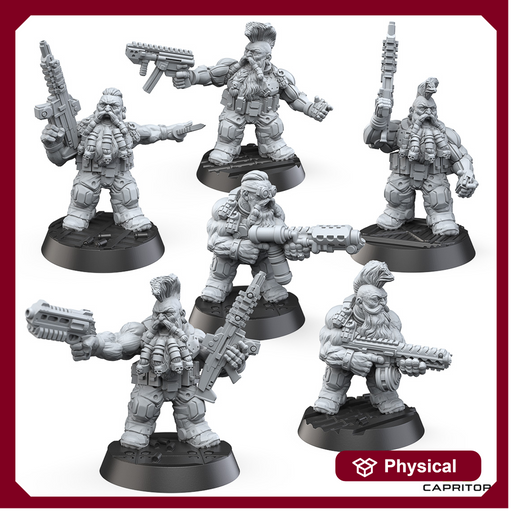 Tactical Space Dwarf Specialist Squad (6 Models) - Only-Games