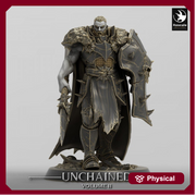 Fighter, Ranger Spear and Shield, Oathbreaker Paladin, DnD Unpainted Miniature| 28mm, 32mm,54mm,75mm,100mm Scales | Dungeons & Dragons - Only-Games