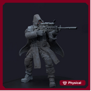 Space Trooper Sniper Sci-Fi UNPAINTED miniature | 28mm,32mm, 50mm, 75mm,100mm Scales | Sci-Fi Video Games miniatures | Fan Art | 3Dartguy| - Only-Games