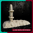 Tomb with Tombstone 5 - Graveyard Terrain STL, DnD & Wargaming Scenery