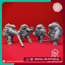 Tortle Gang- Tabletop Miniatures (Pre-Supported)