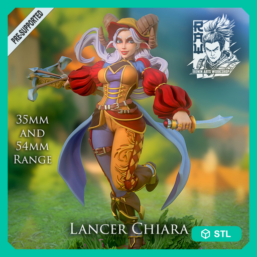 Chiara the Lancer - landsknecht style guard - STL only - Only-Games