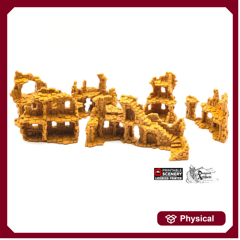 Hagglethorn Ancient Ruins - Hagglethorn Hollow - Printable Scenery 15mm 20mm 28mm 32mm Terrain D&D DnD