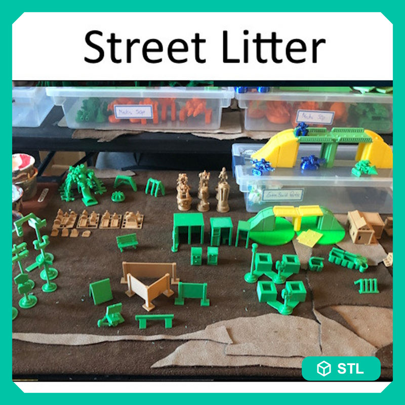 Street Litter for the game of Knuse, City of Hjemanikk