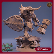Minotaur Warrior War Chief | Scales: 28mm | 32mm | 75mm | D&D 5e Megaboss | Dungeons and Dragons | Pathfinder | Daybreak Miniatures - Only-Games