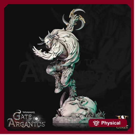 Satyr Warrior Hunter, Goat-Man PC NPC Fey Miniature | 28mm, 32mm, 75mm Scales | Dungeons and Dragons | Pathfinder | Archvillain Games - Only-Games