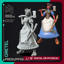Hansel & Gretel - 2 Models -  PRESUPPORTED - Illustrated and Stats - 32mm scale