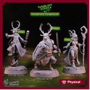Deerfolk Guardians - Woodland Heroes - CastNPlay - Terrain Wargaming D&D DnD 28mm 32mm 40mm 54mm