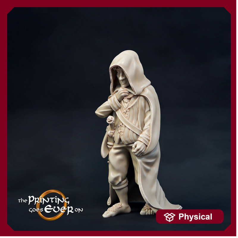 Halfling Rogue Thief Assassin | Resin Miniature | 28mm Scale | 32mm Scale | 75mm Scale |Pathfinder Figure | DnD | Figurine unpainted | - Only-Games