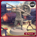 Empire of Jagrad Soldier with Spear - Pose 1 – 3D printable miniature – STL file