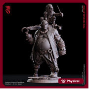 Swashbuckler Pirate Captain Fighter | 28mm, 32mm,54mm,75mm,100mm Scales | Player Character Mini  -D&D 5e Pathfinder Figurine |Flesh of Gods - Only-Games