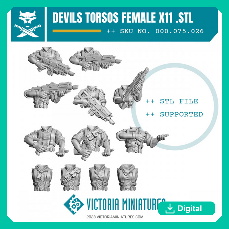 Female Devils Torsos x11 - Only-Games