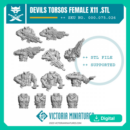 Female Devils Torsos x11 - Only-Games