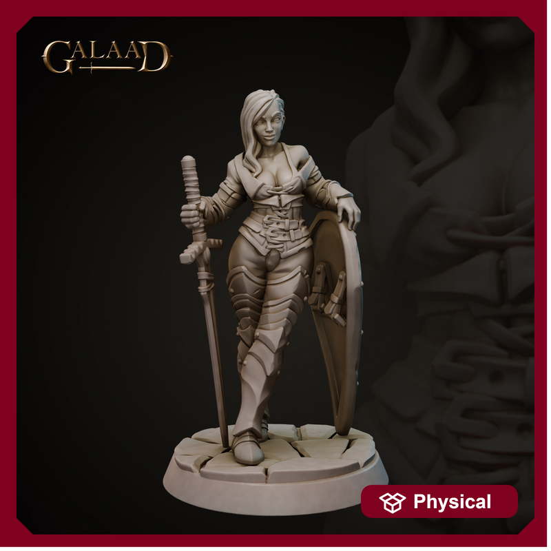 female Pinup knight