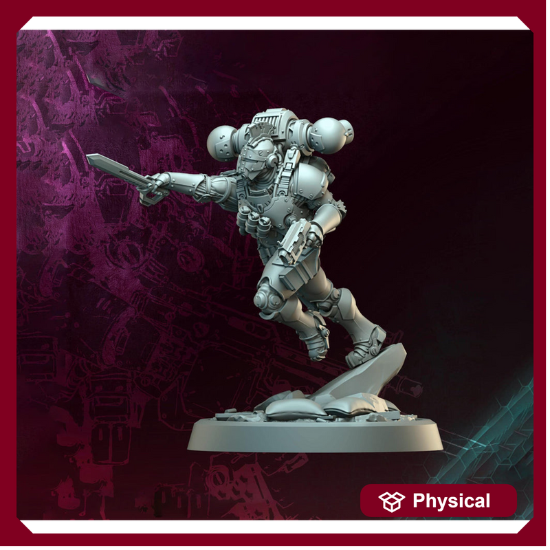 Sci-Fi Miniature Space Soldier Jumper Commando | 5 Sizes /Scales | Resin Mini | Shocktrooper TPG - Only-Games