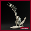 Hatzegopteryx eating 1-35 scale pterosaur