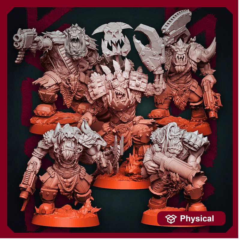 Modular Orc Monster Hunters x5 - Kit B (Lad Size) - Only-Games