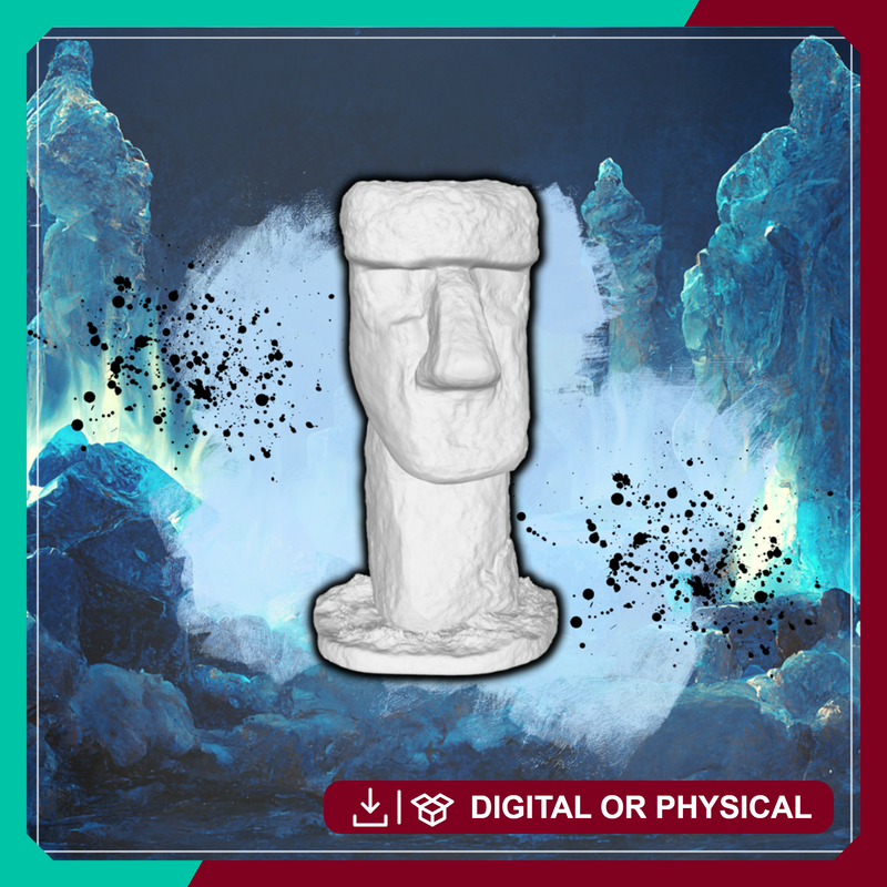 Golem Rock - Fantasy Stone Golem Miniature STL for DnD & Wargaming - Only-Games