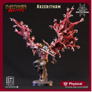 Celestial Fallen Angel Demon | 28mm, 32 mm, 54mm, 75mm Scale |  Resin Miniature | Dungeons and Dragons | Pathfinder | D&D 5e | Clay Cyanide - Only-Games