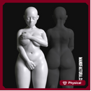 Sub Series 104b - Naked & Kneeling Female Prisoner Slave