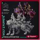 Wolf  & Puppets - Free Model for Painting Competition - PRESUPPORTED - Illustrated - 32mm scale