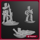 10 & 15mm British Mortar Teams (Berets) (4 mortars & 4 2-inch Mortarmen)