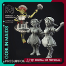 Goblin Maids - Goblins -  PRESUPPORTED - Illustrated and Stats - 32mm scale