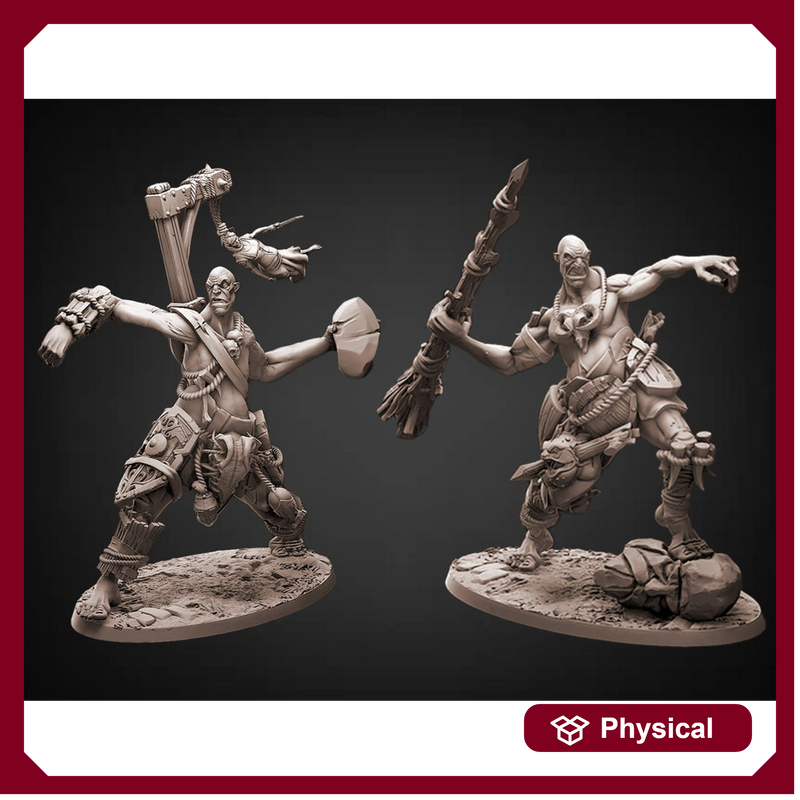 Stone Giant, Oger | 28mm, 32mm Scale | 95mm Tall (32mm scale)| Dungeons & Dragons | Pathfinder Oger | Daybreak Miniatures | Tabletop RPG | - Only-Games