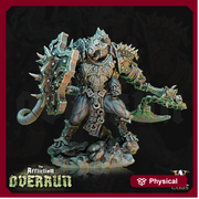 Wererat Fighter Warmonger Shield andFlail | Resin Miniature | D and D|28mm,32mm,54mm, 75mm, 100m Scale|pathfinder | D&D 5e - Only-Games