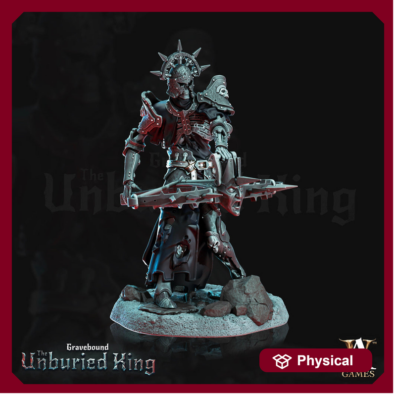 Undead Knight, Death Knight, Crossbow Paladin | 28mm, 32mm, 54mm ,75mm Scale |Dungeons and Dragons Miniatures |Pathfinder| Archvillain games - Only-Games