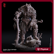 Tiefling Barbarian Fighter Dual Swords D&D 5e | Scales: 28mm, 32mm ,54mm, 75mm,100mm | Dungeons and Dragons | Pathfinder | Flesh of Gods - Only-Games