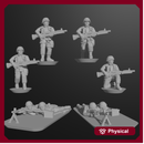 10 & 15mm US Infantry with M60s (12 models)