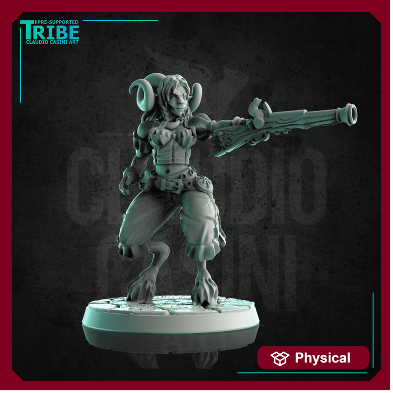 (0197) Female faun satyr pirate