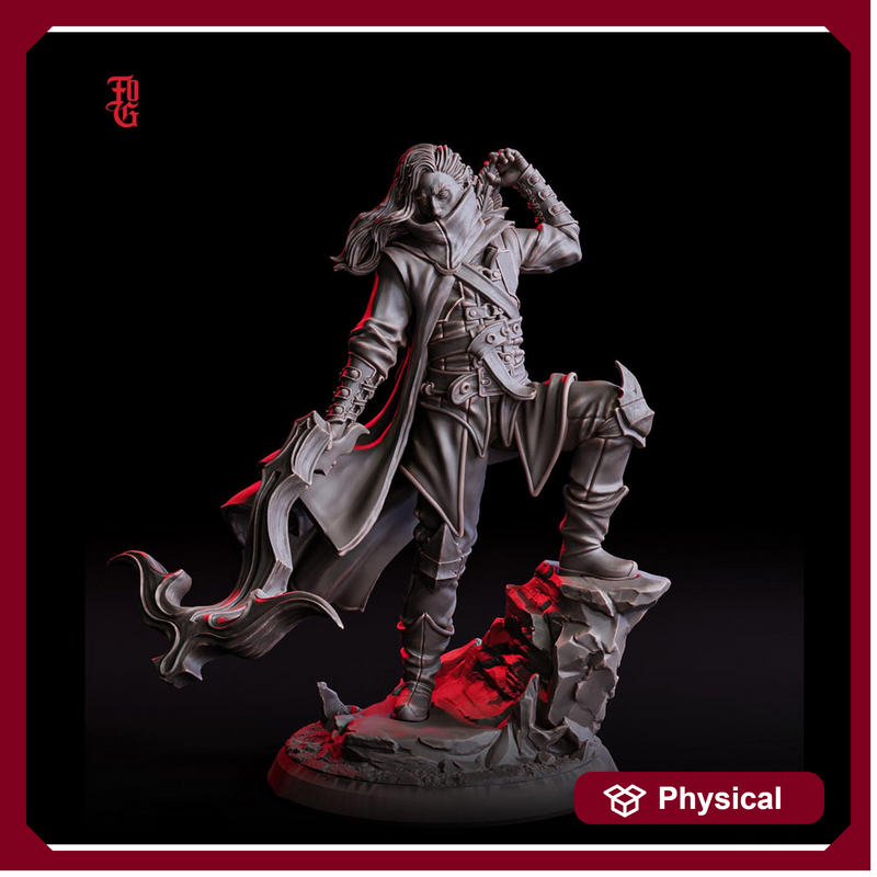 Elven Rogue, Ranger, Fighter Crossbow Expert | 28mm,32mm,54mm,75mm,100mm Scales |Player Character Mini | D&D 5e Pathfinder | Flesh of Gods - Only-Games