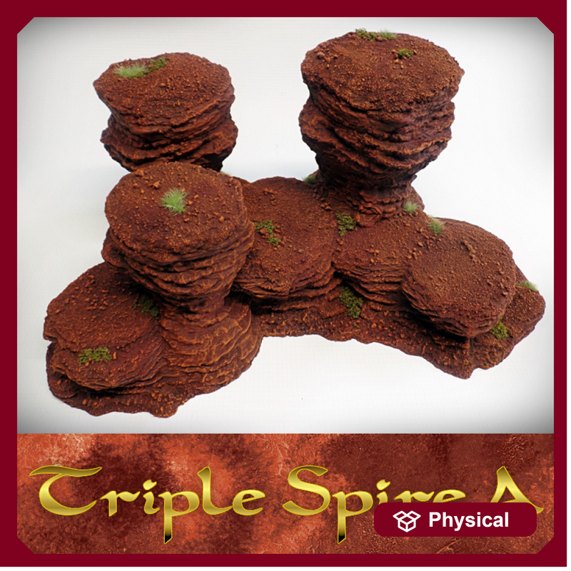 Triple Spire A: Spires and Plateaus Terrain Set - Only-Games