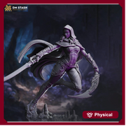 Human Female Assassin, Rogue, Thief PC NPC Unpainted Mini | 28mm, 32mm,54mm,75mm, 100mm Scale Resin Mini | D&D 5e Pathfinder - Only-Games